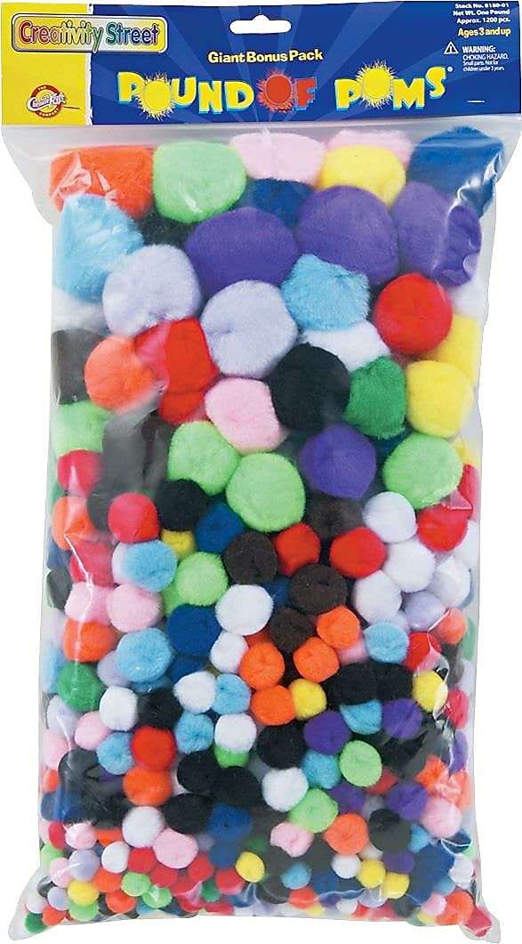 Amazon.com: Chenille Kraft Creativity Street Acrylic Non-Toxic Pom
